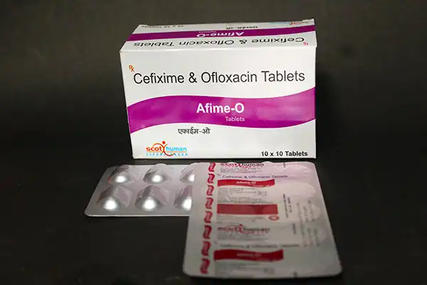 Cefixime 200 MG & Ofloxacin 200 MG (Alu Alu) (AFIME-O)