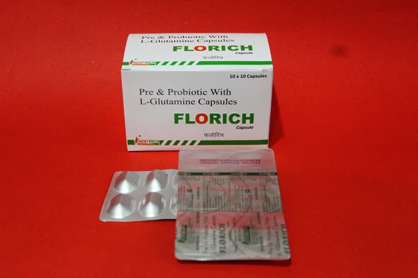 Pre & Probiotic With L - Glutamine 100 MG (Alu Alu) (FLORICH)