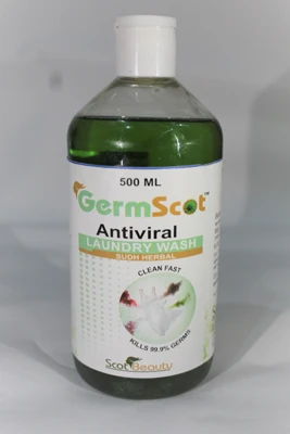 Antiviral Vegetable & Fruit Wash Which Helps In Disinfecting Fruits & Veggies Contains - Neem, Cedarwood, Peppermint, Lavender Lemongrass, Eucalypltus, Applecider, Vinegar Aloevera And Base (GERMSCOT ANTIVIRAL VEGETABLE & FRUIT WASH)