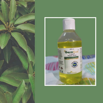 Baesd Each ML Contain Extract Of Alovera ( Aloe Barbadensis) 40 MG, Dhanyak (Coriandrum Sativum ) 10 MG, Nimbuk (Citrus Medica) 20 MG Processed In Prasanna (GERMSCOT HAND SANITIZER (IPA) Liquid-Herbal)