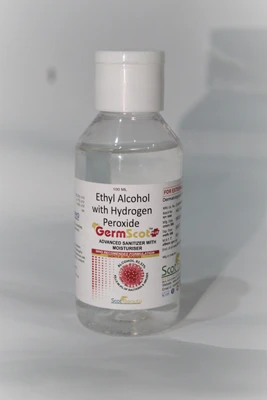 Hand Sanitizer With Ethyl Alcohol 70%�+aloe Veera+lemon Mist Pump (GERMSCOT HAND SANITIZER WITH MOISTURIZER -Liquid Herbal)