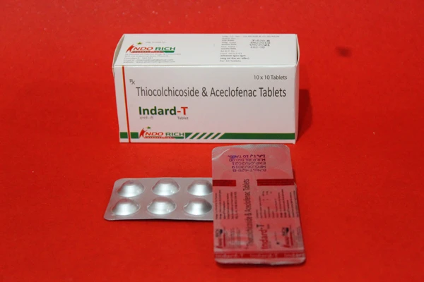 Aceclofenac 100 MG & Thiocolchicoside 4 MG (Alu Alu) (INDARD-T)