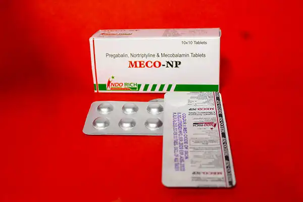Mecobalamin 1500  Mcg, Nortriptyline 10 MG & Pregabalin 75 MG (Alu Alu) (MECO-NP)