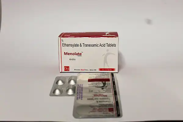 Ethamsylate 250 MG & Tranexamic Acid 250 MG (Alu Alu) (MENOLATE)