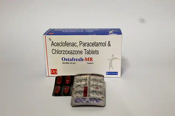 Aceclofenac, Paracetamol & Chlorzoxazone (OSTAFRESH-MR)