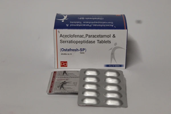 Aceclofenac, Paracetamol & Serratiopeptidase (OSTAFRESH-SP)