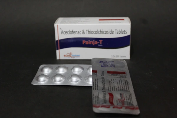 Aceclofenac 100 MG & Thiocolchicoside 4 MG (Alu Alu) (PAINJA-T)