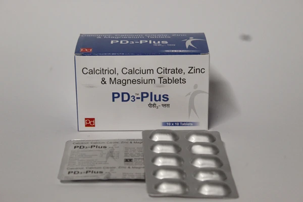 Calcitrol 0.25  Mcg, Calcium Citrate 750 MG, Magnesium Hydroxide 100 MG & Zinc Sulphate 7.5 MG (Alu Alu) (PD3 PLUS)