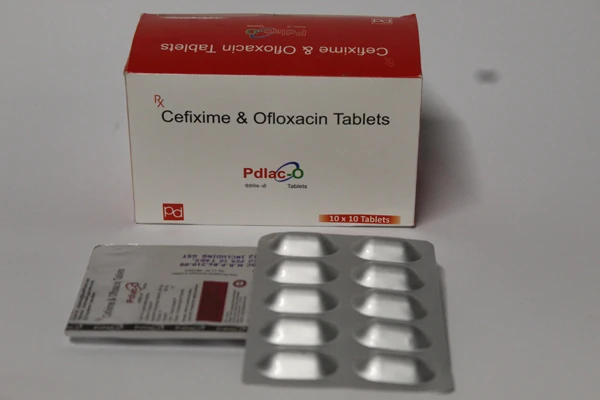 Cefixime 200 MG & Ofloxacin 200 MG (Alu Alu) (PDLAC-O)